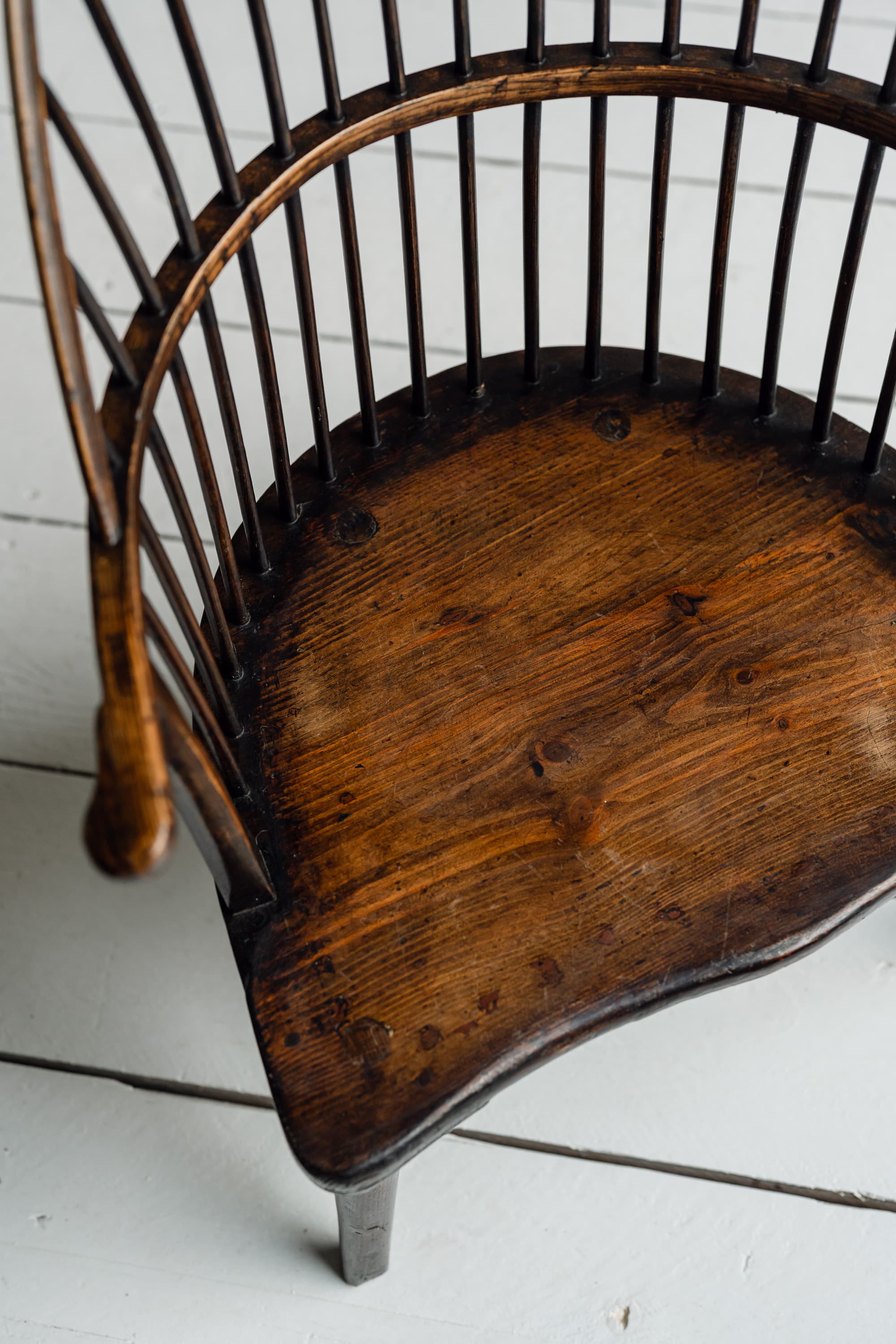 A Rare English Low Hearth Windsor Armchair, c.1780-1820