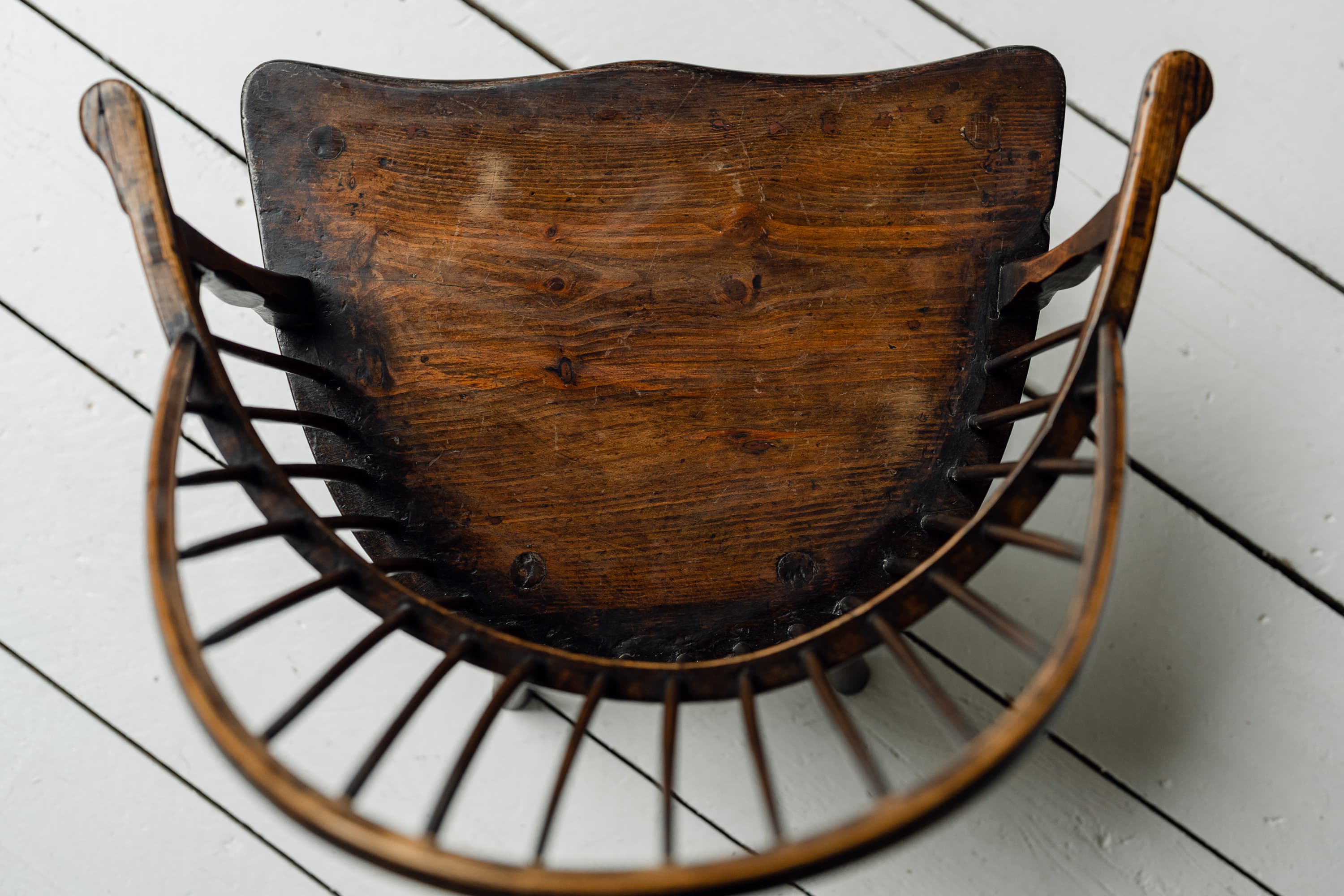 A Rare English Low Hearth Windsor Armchair, c.1780-1820