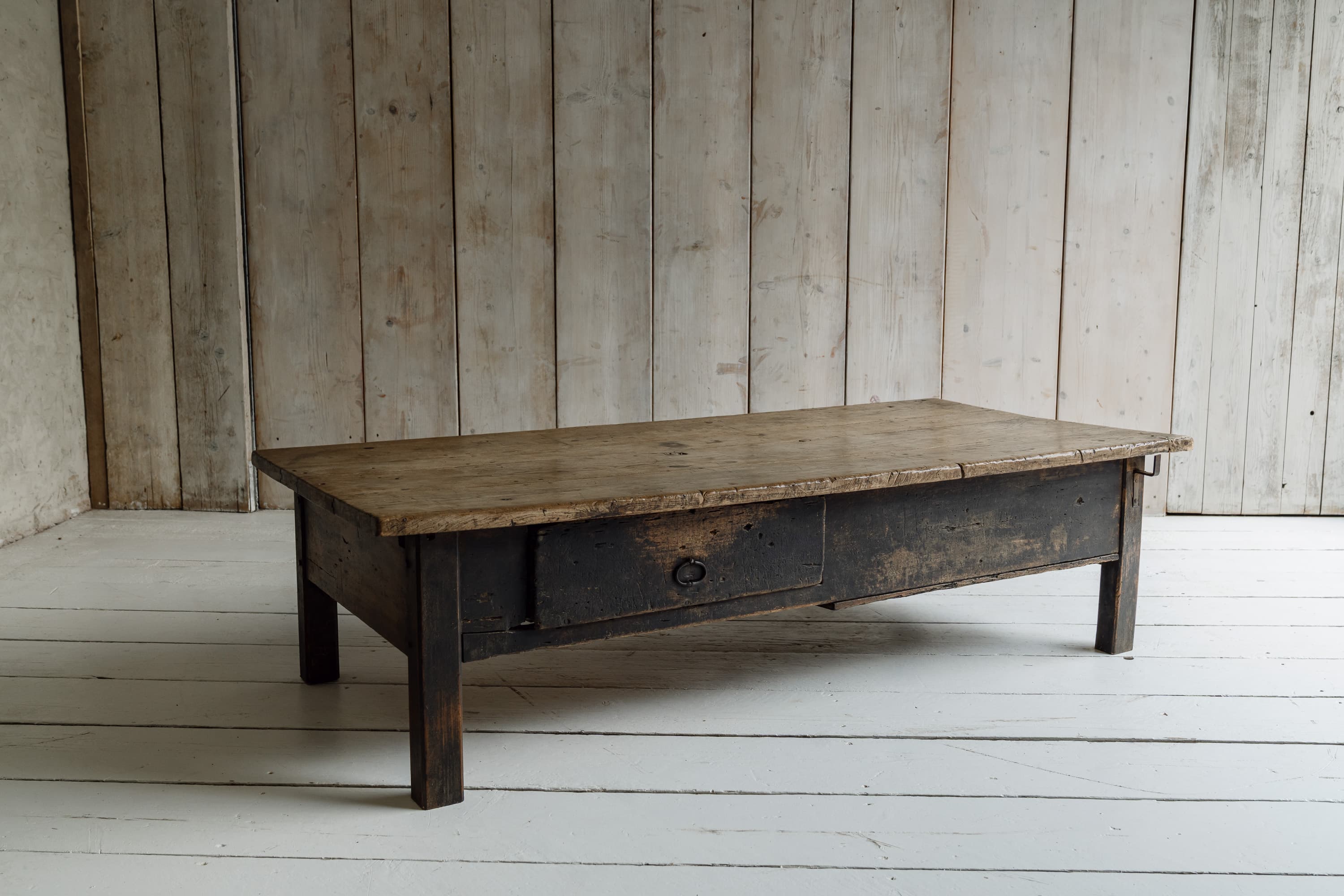 Exceptional Large French Chestnut Low Table, c.1850
