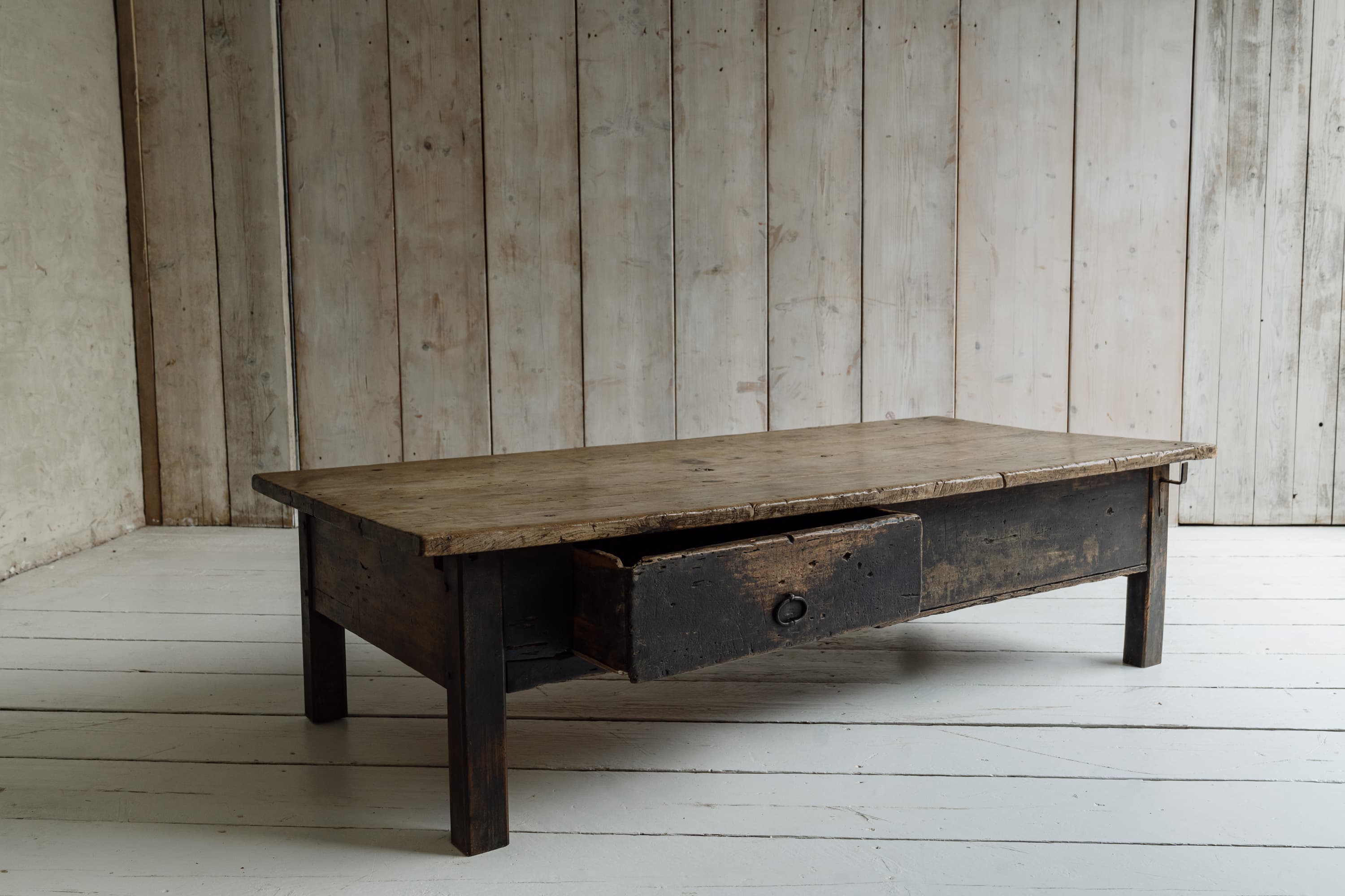 Exceptional Large French Chestnut Low Table, c.1850
