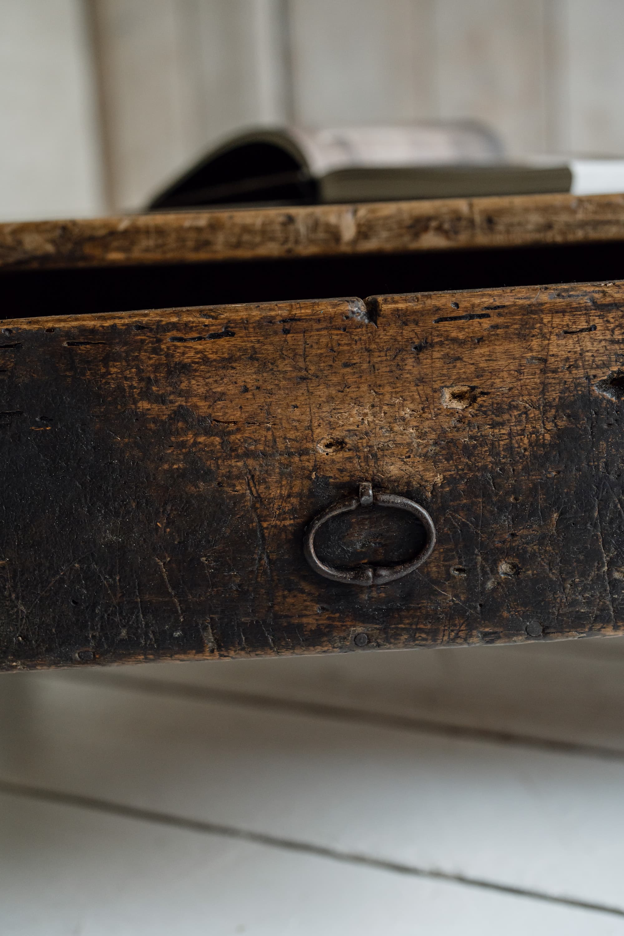 Exceptional Large French Chestnut Low Table, c.1850