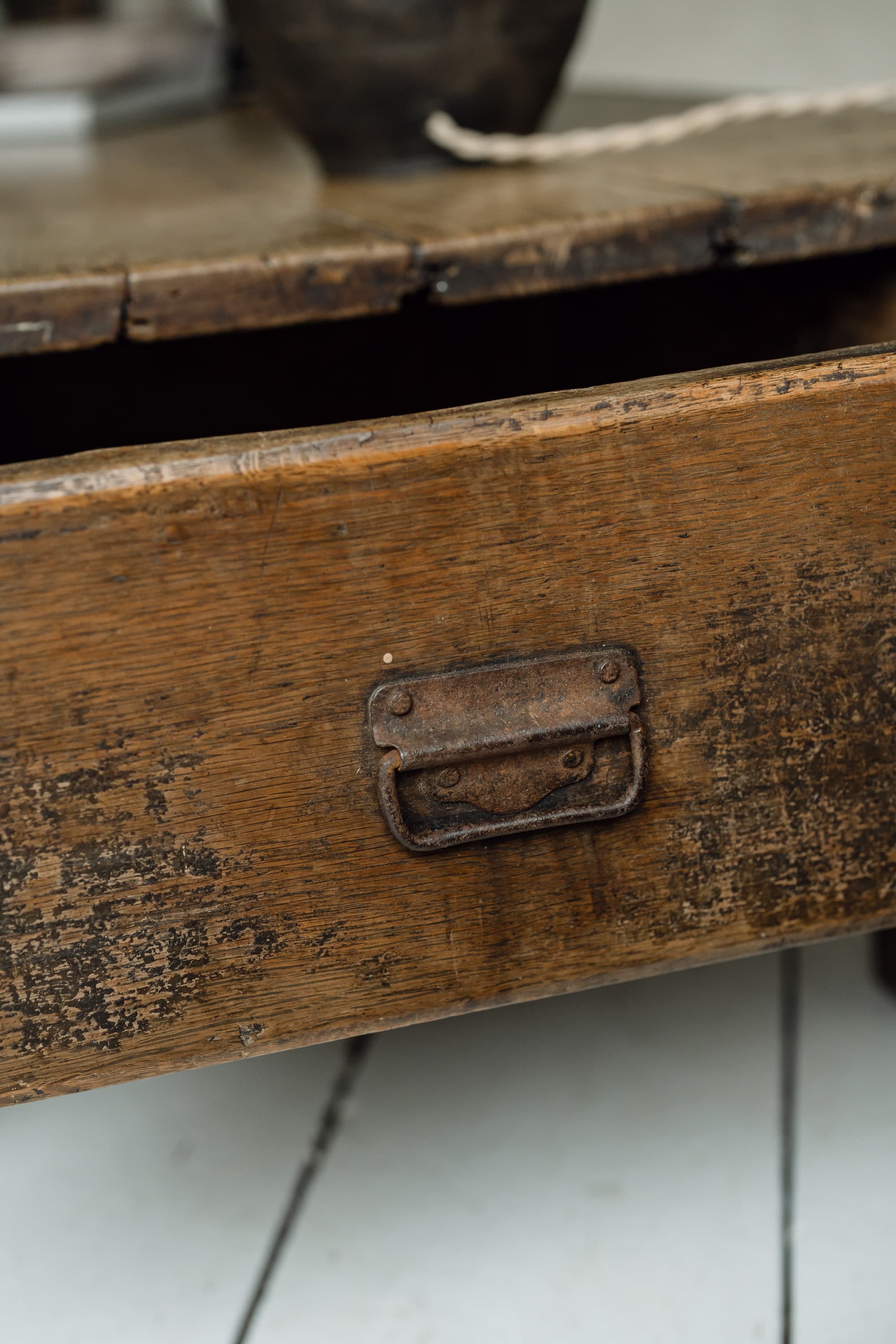 Exceptional Large French Chestnut Low Table, c.1850
