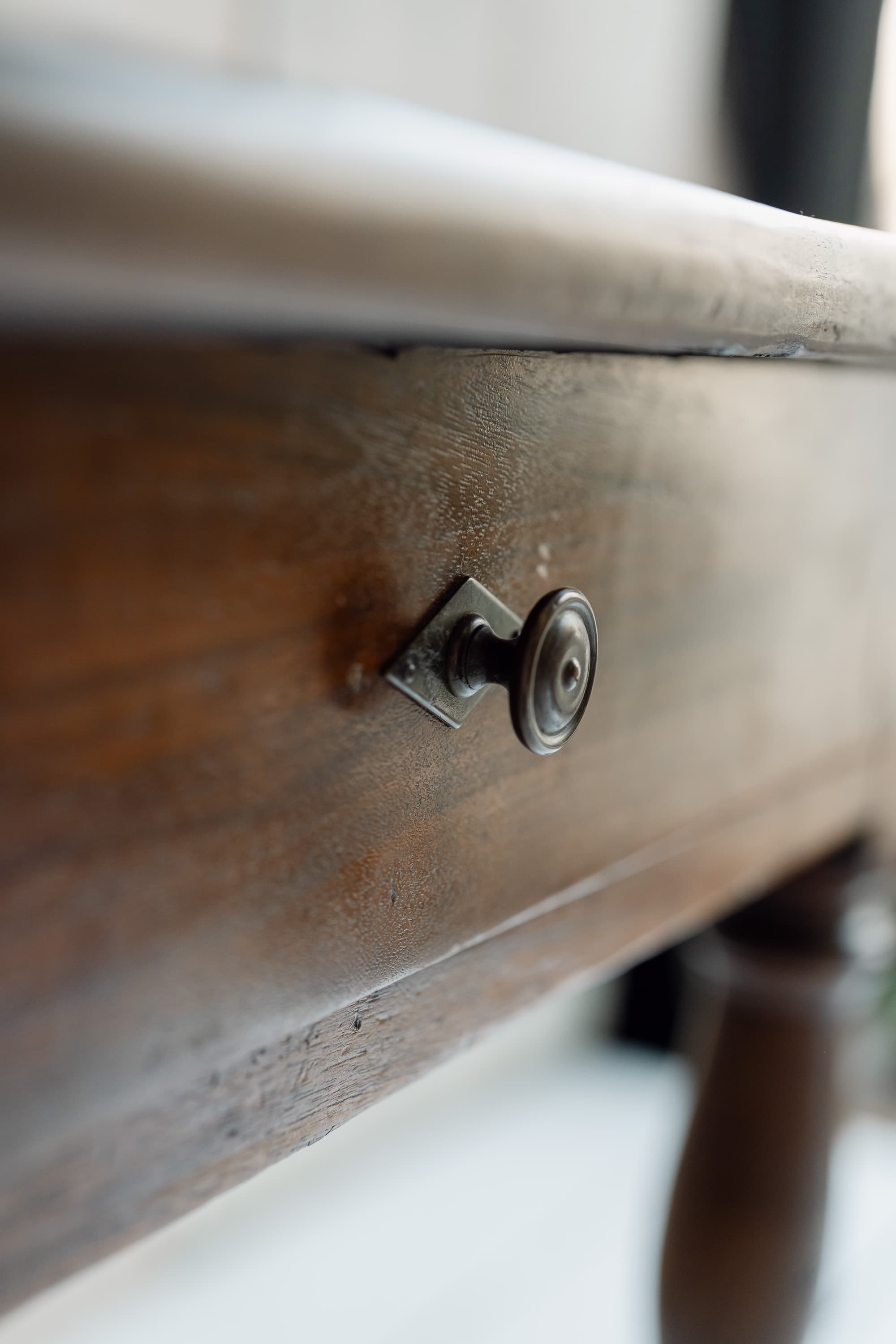 Fine Italian Walnut Console / Serving Table, Circa 1840-1860