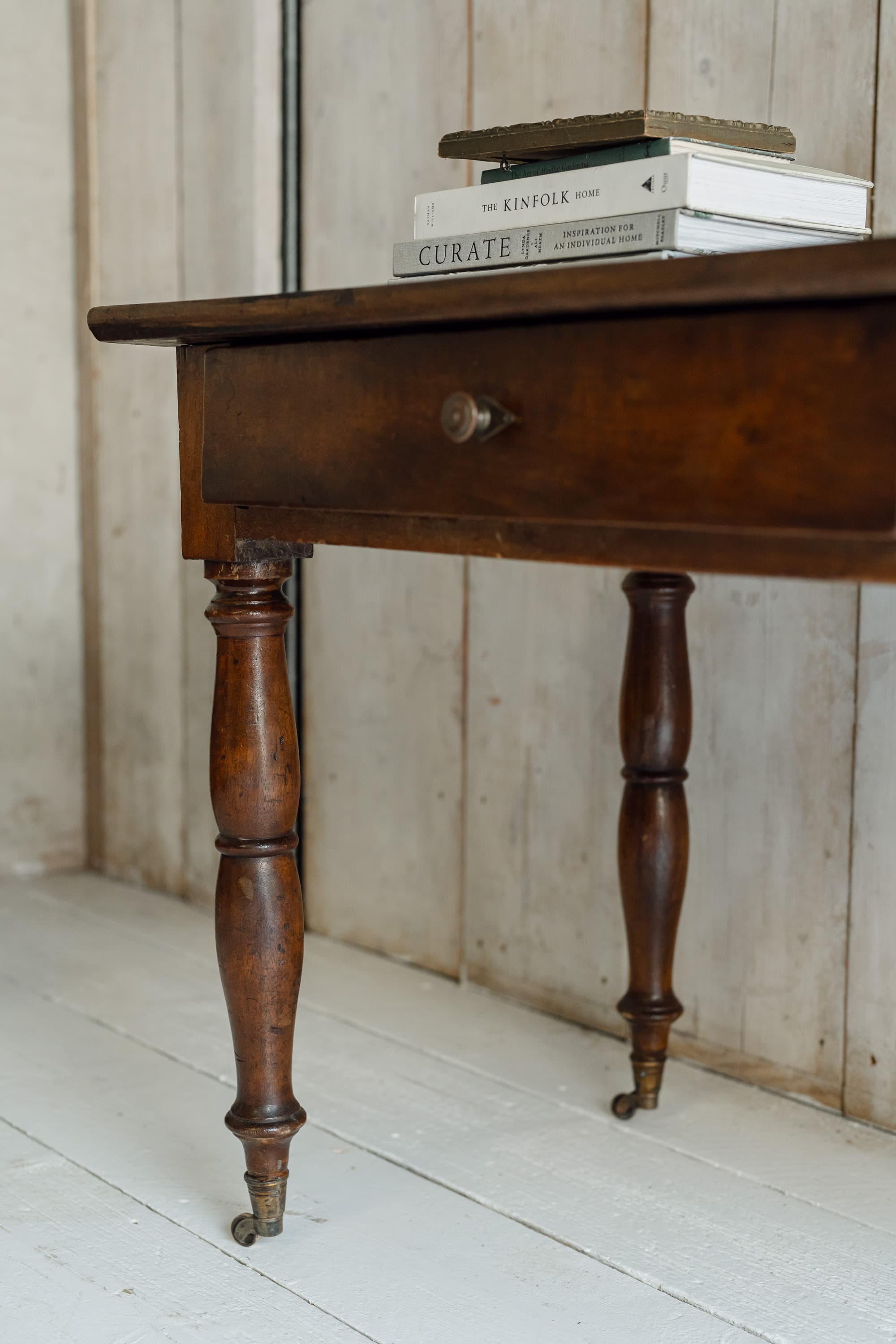 Fine Italian Walnut Console / Serving Table, Circa 1840-1860