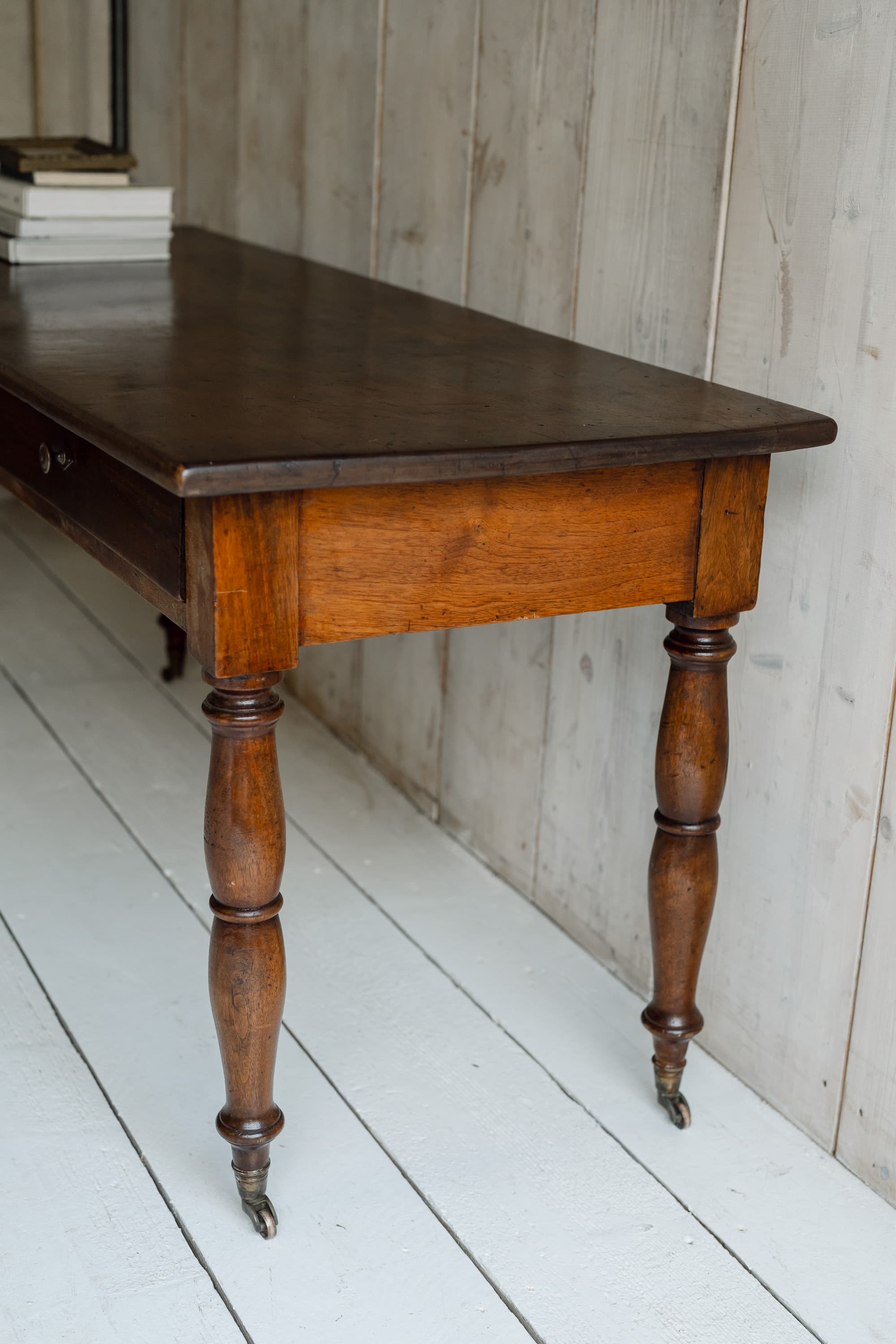 Fine Italian Walnut Console / Serving Table, Circa 1840-1860