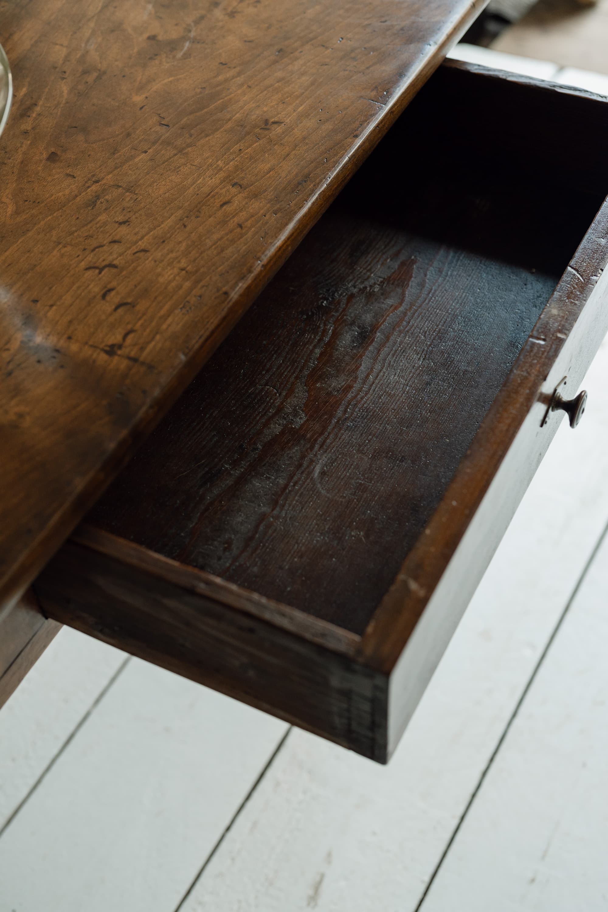 Fine Italian Walnut Console / Serving Table, Circa 1840-1860