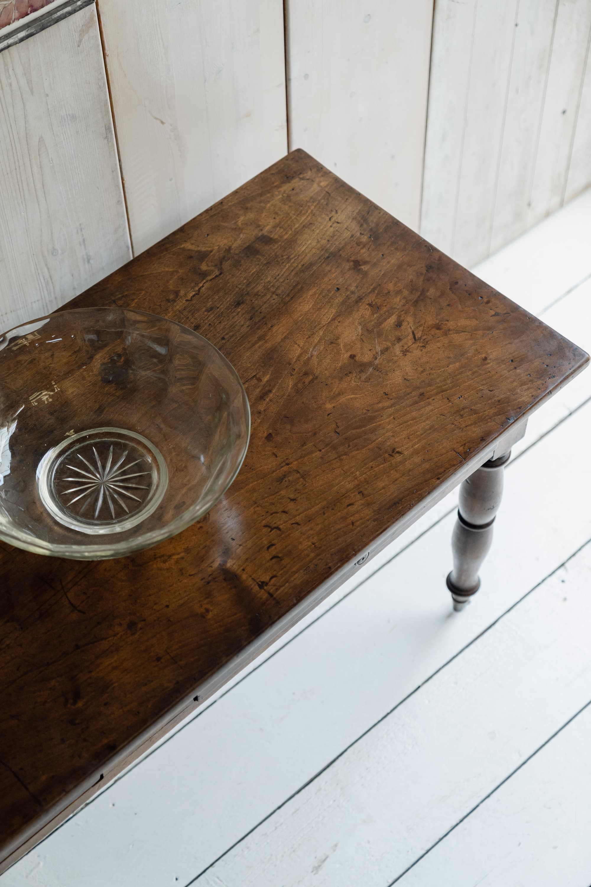Fine Italian Walnut Console / Serving Table, Circa 1840-1860