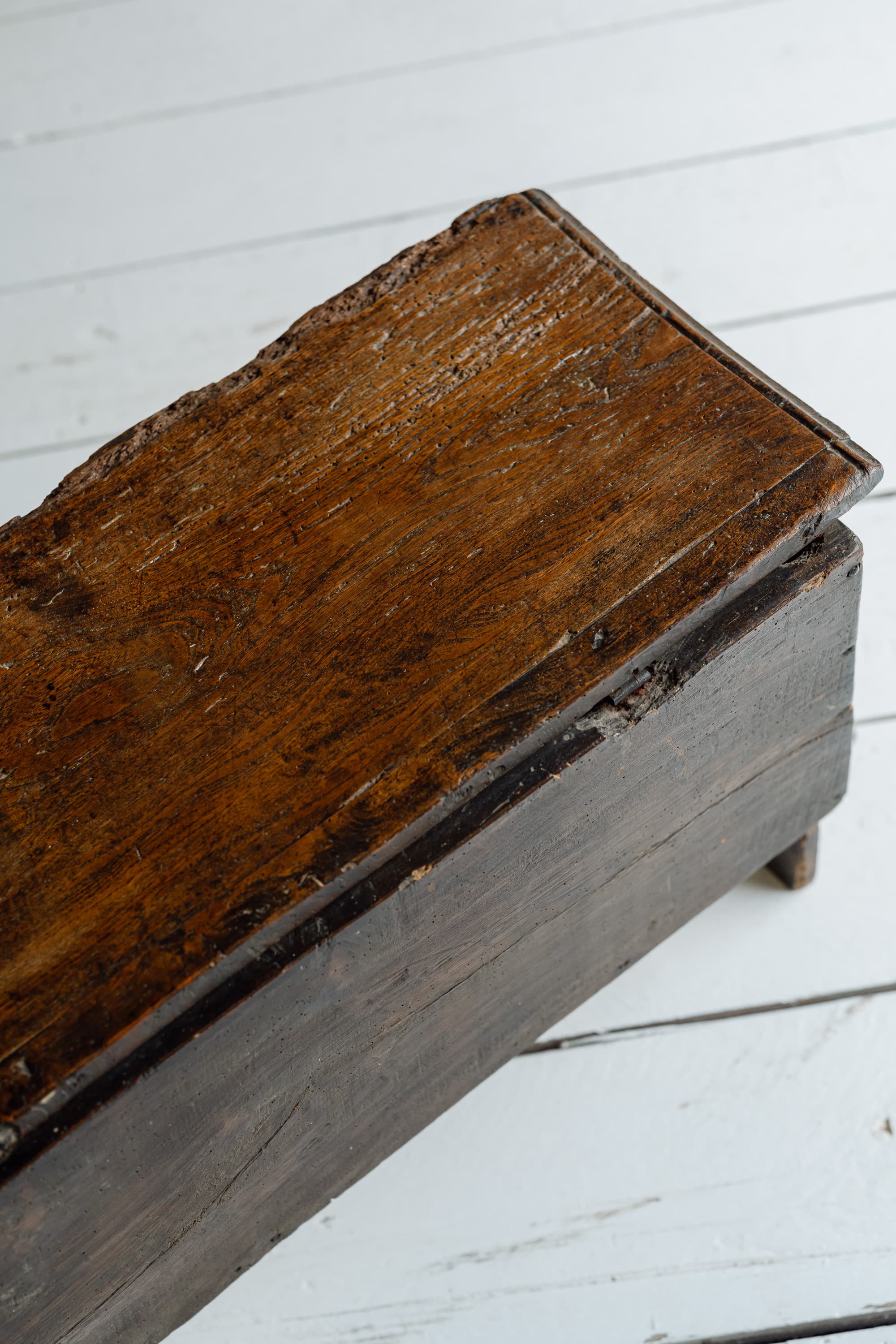 Rare British Folk Art Marriage Chest, Dated 1766