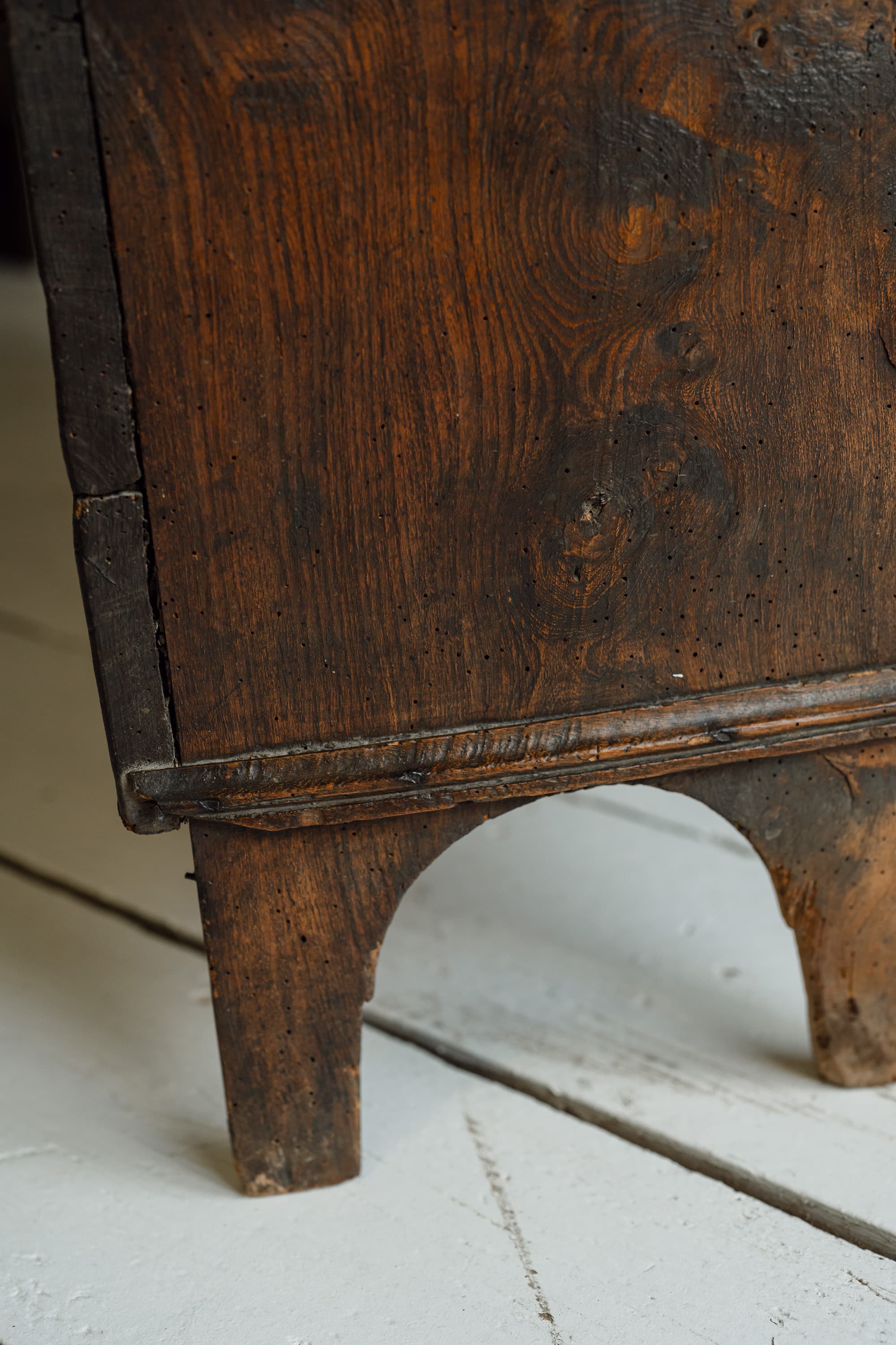 Rare British Folk Art Marriage Chest, Dated 1766