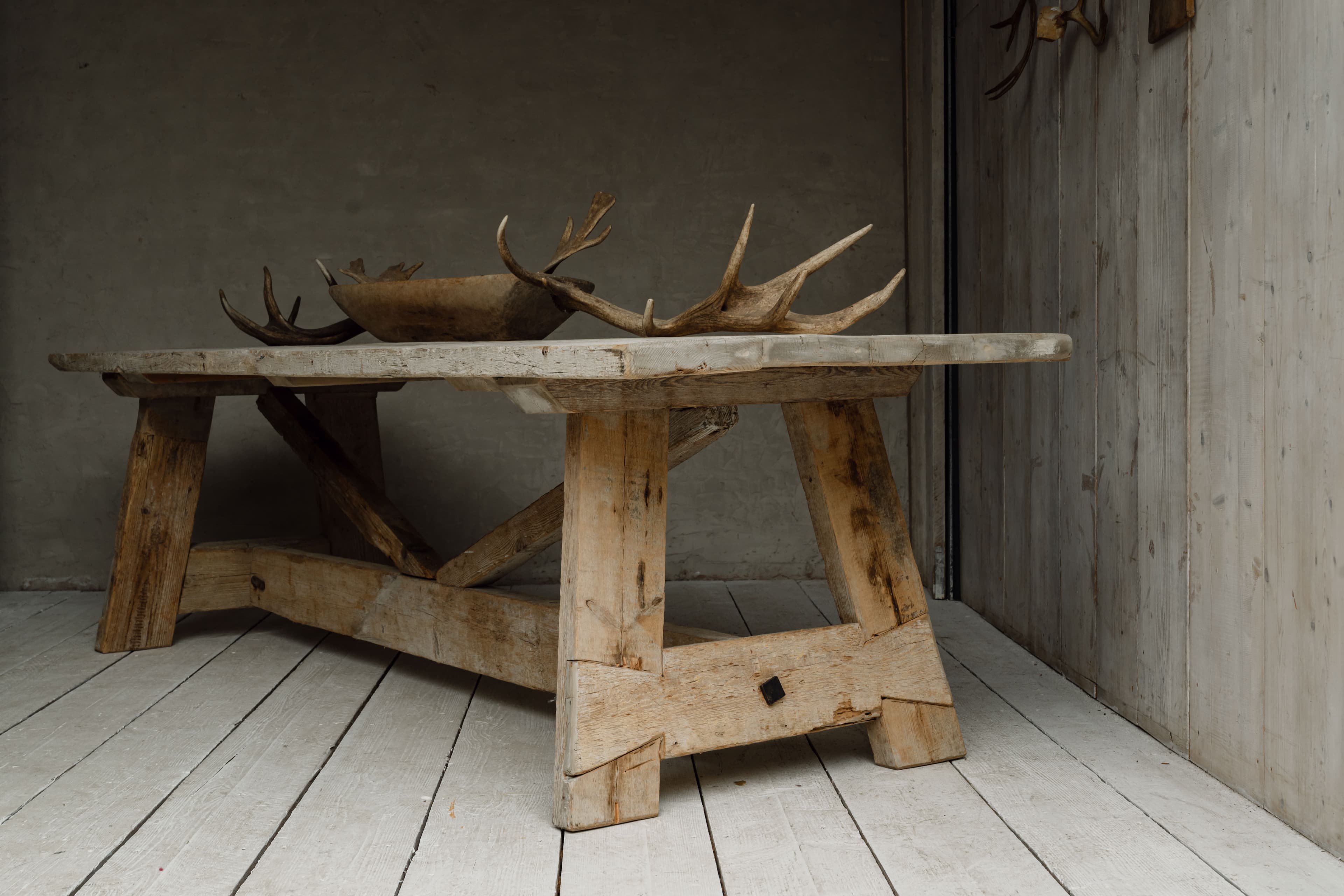 A Monumental French Rustic Farmhouse / Ranch Table
