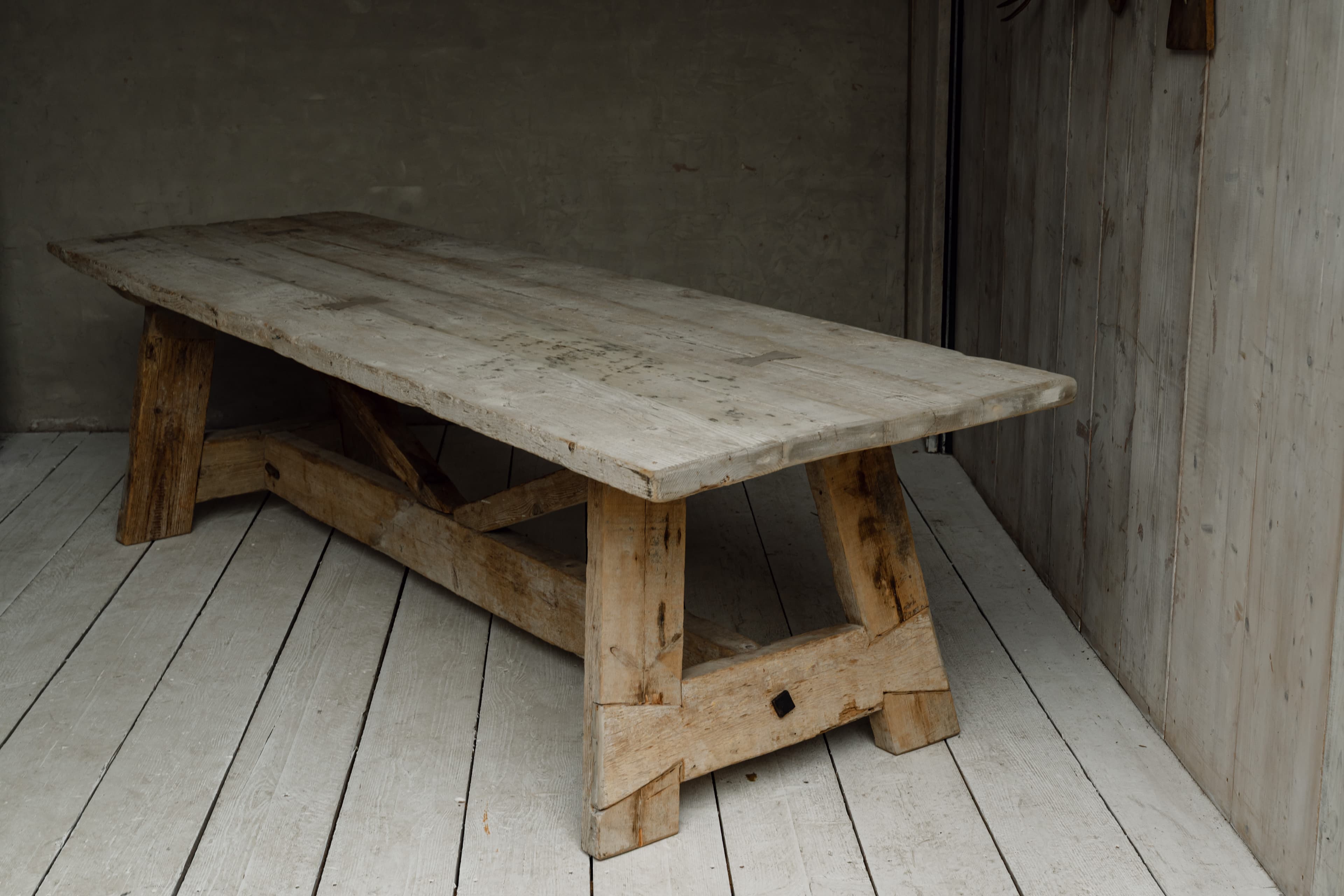 A Monumental French Rustic Farmhouse / Ranch Table