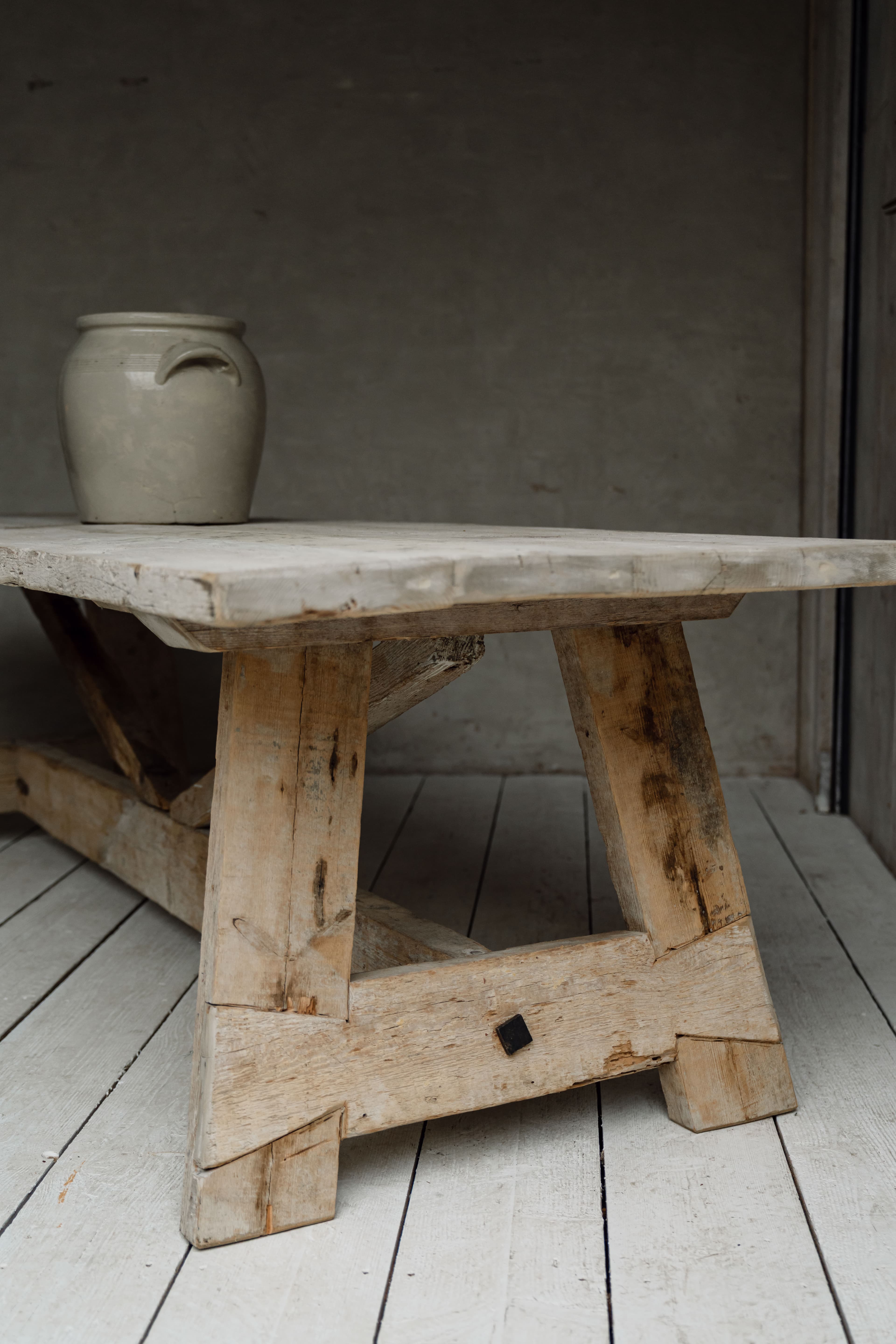A Monumental French Rustic Farmhouse / Ranch Table