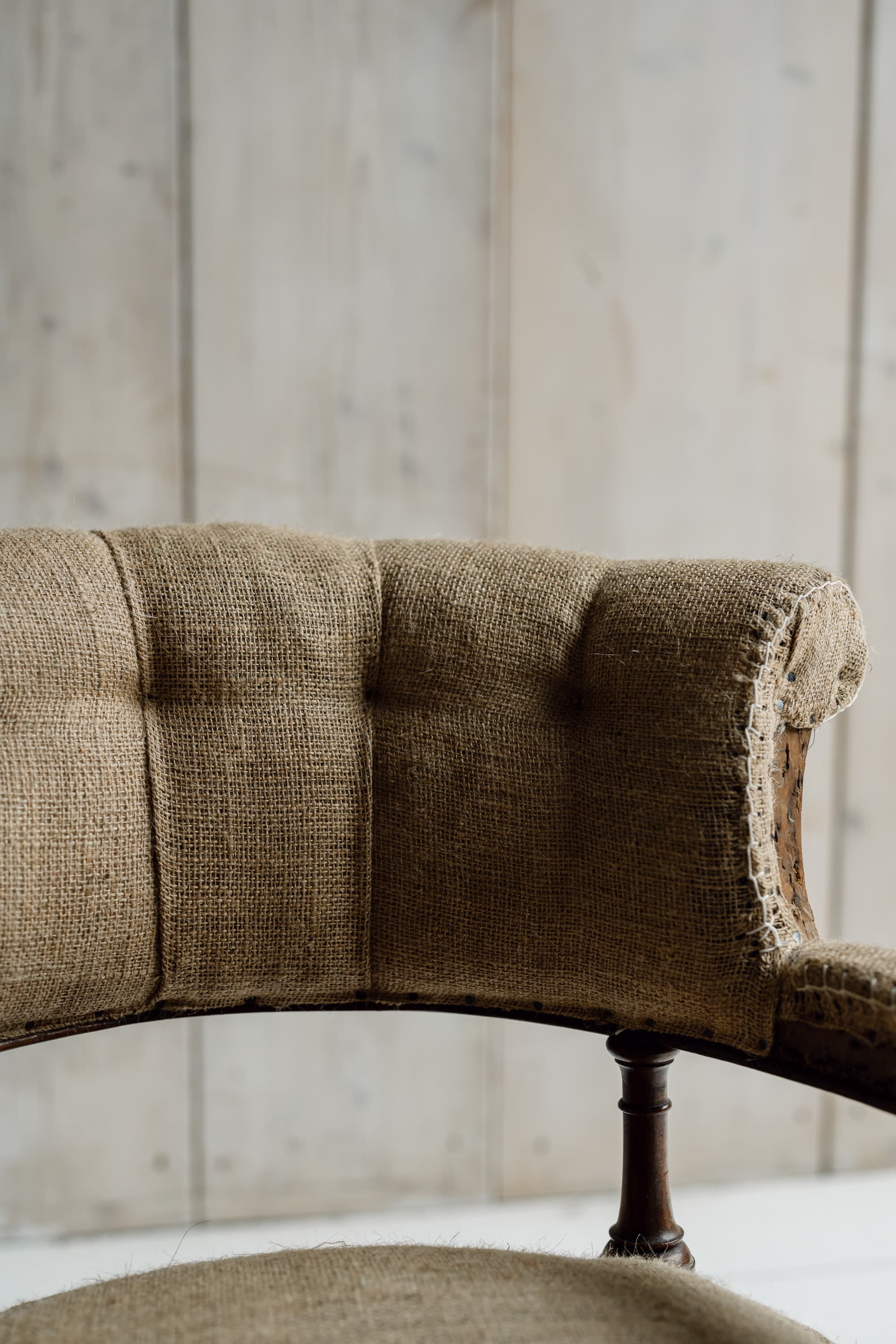 Late Victorian Walnut Upholstered Armchair, c.1880