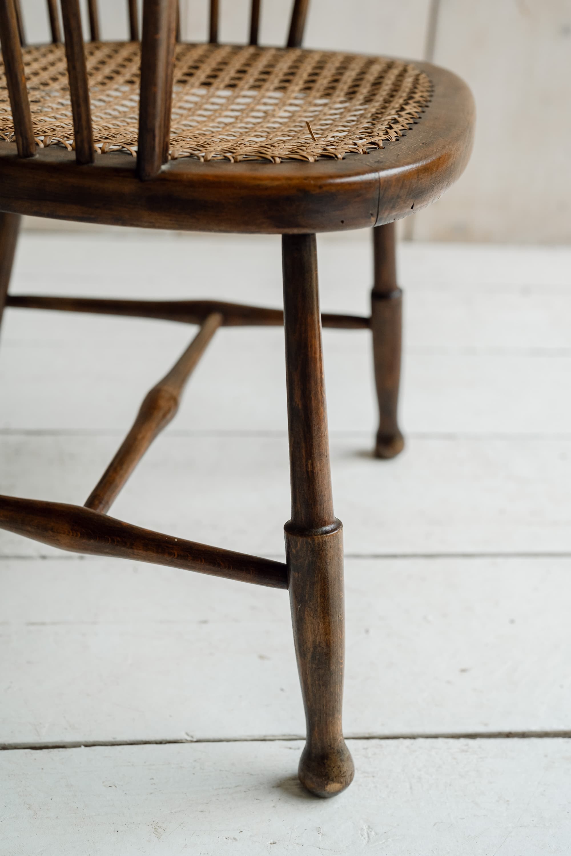 Rare Swedish Bentwood & Cane Armchair, c.1940-1950