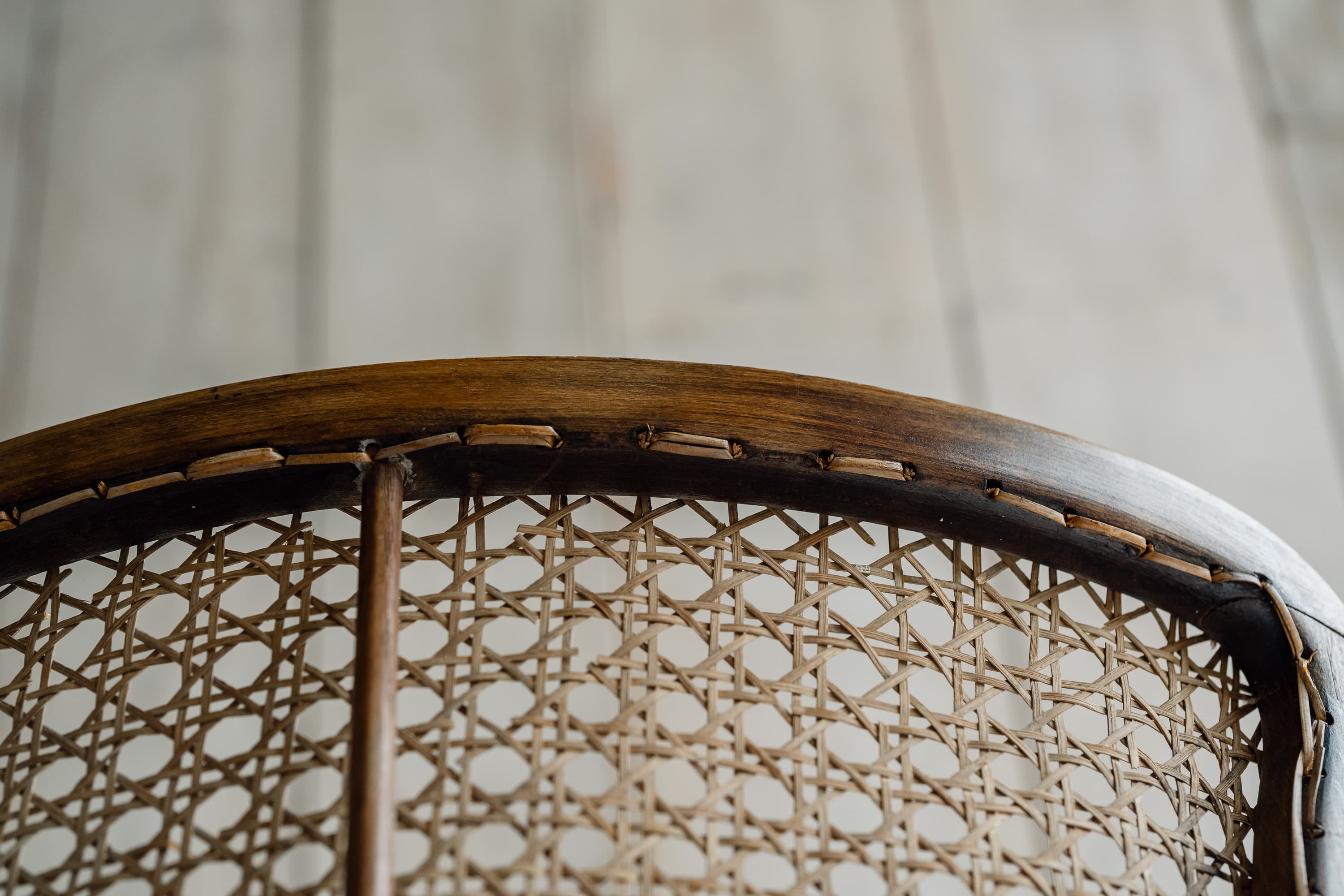 Rare Swedish Bentwood & Cane Armchair, c.1940-1950
