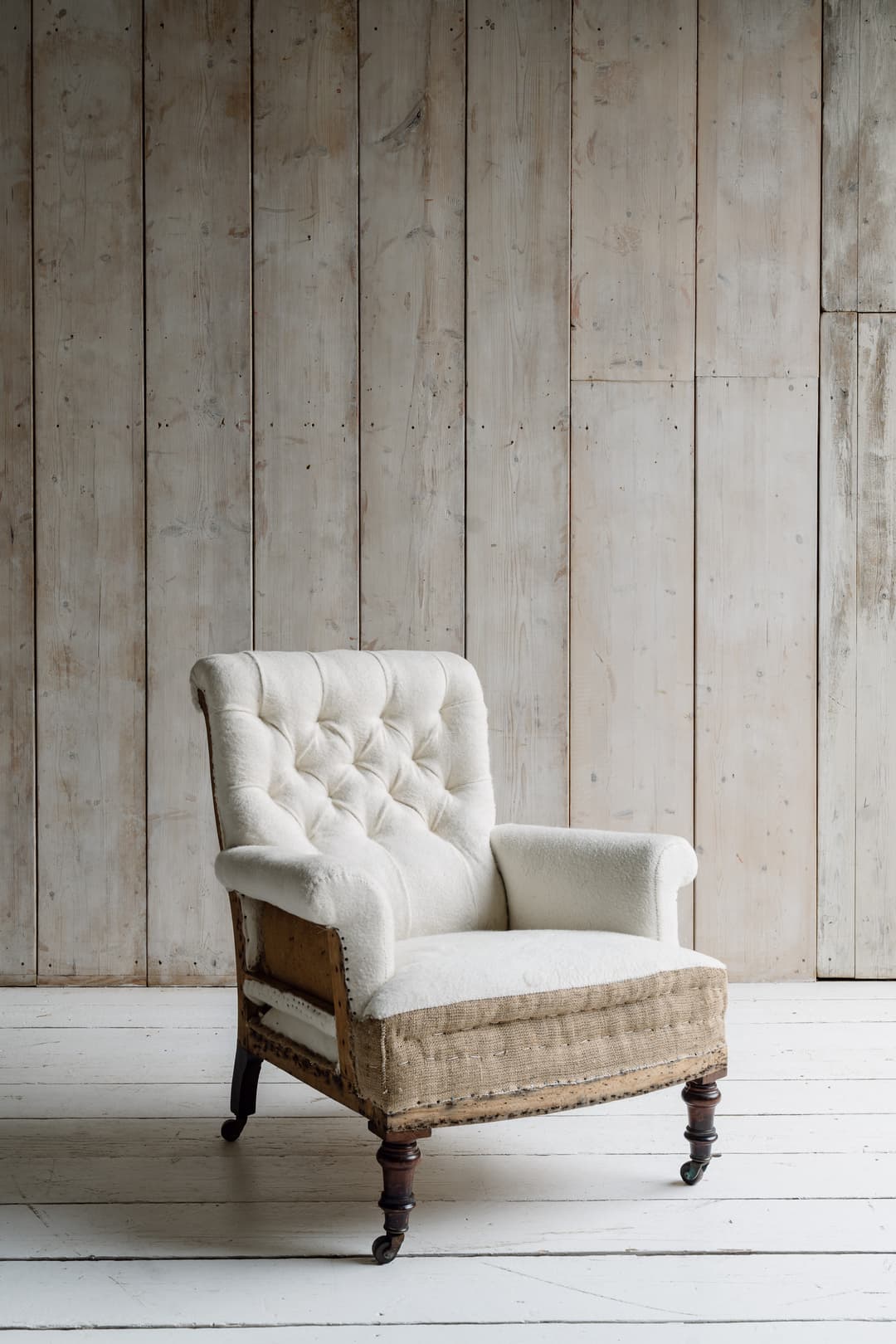 Late Victorian English Open Armchair c.1880