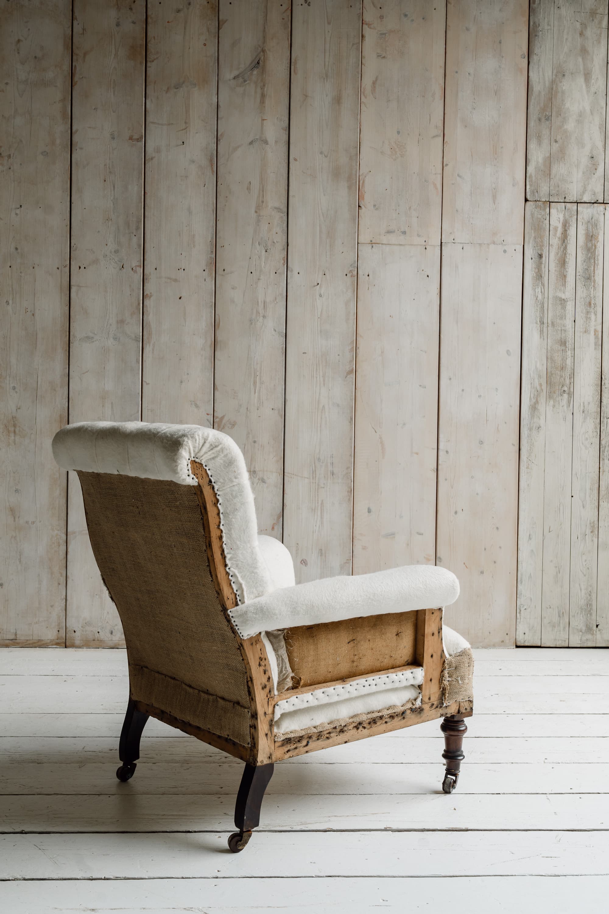 Late Victorian English Open Armchair c.1880
