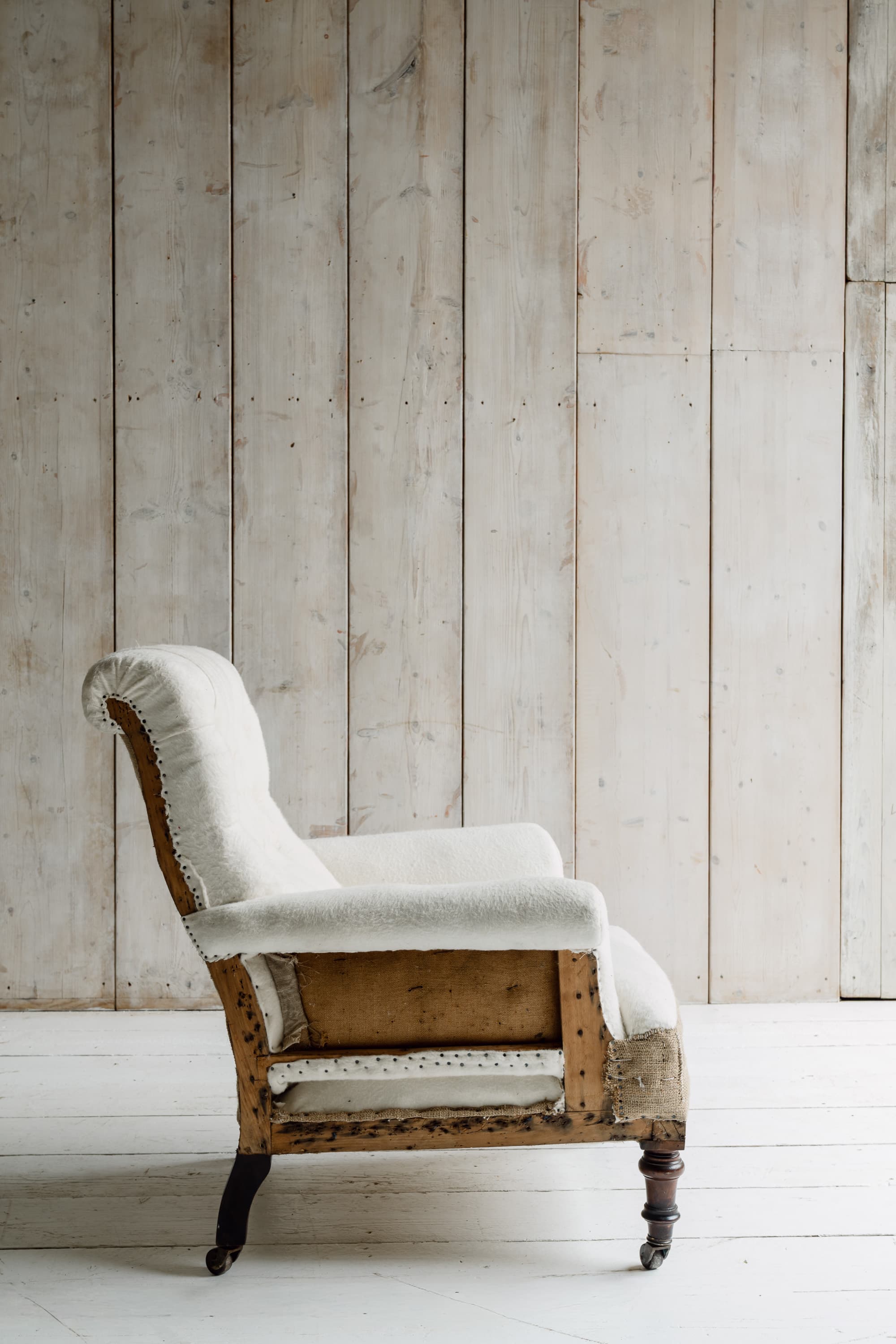 Late Victorian English Open Armchair c.1880