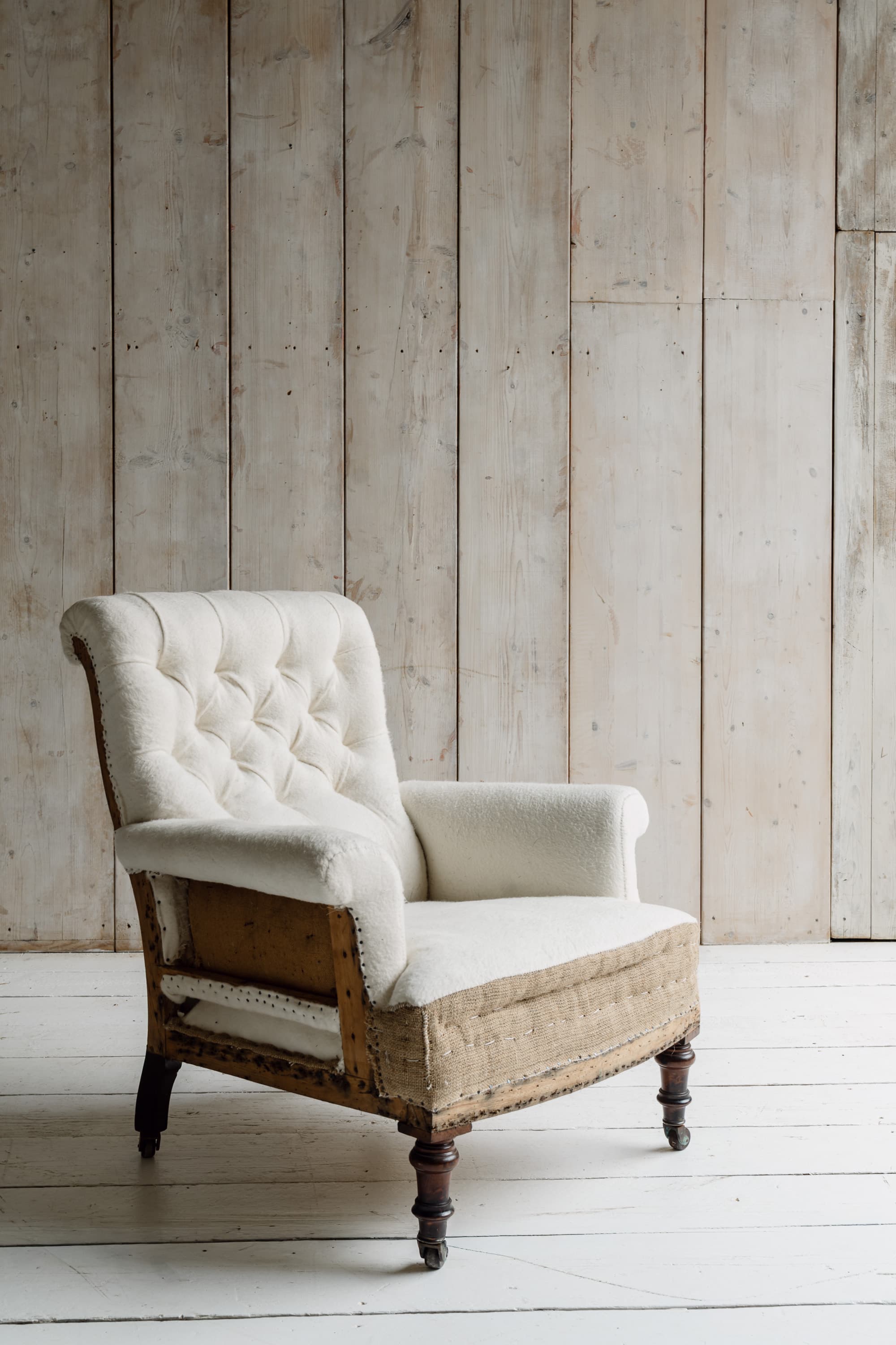 Late Victorian English Open Armchair c.1880